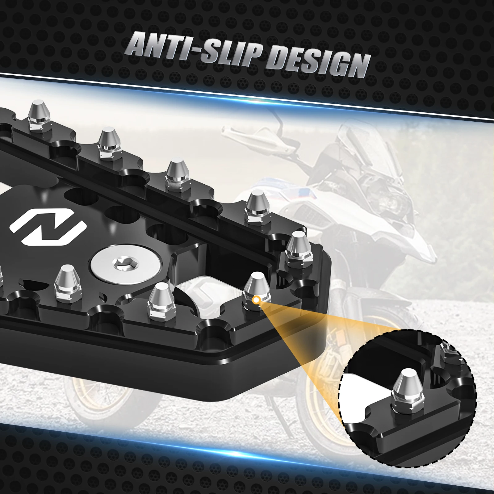 Para BMW R1250GS R1200GS reposapiés Pedal de freno extensor de placa de punta R 1250 GS R 1250GS 2019-2023 R 1200 GS 2013-2018