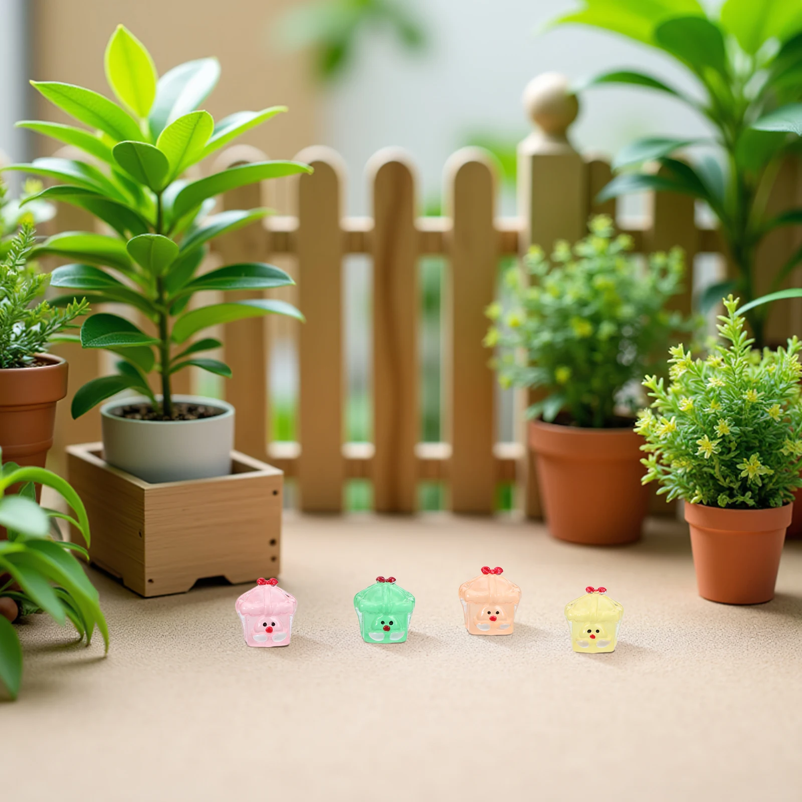 

14 Pcs Luminous Christmas Micro Landscape s Crafts Bonsai Landscaping Ornaments Miniature Resin