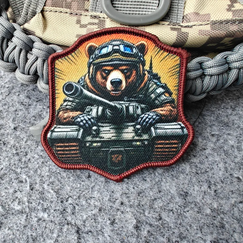 2026 Neuer Taktischer Patch, Taktisches Braunbär-Moralabzeichen, Für Kleidung, Hüte, Rucksäcke, Taktische Ausrüstung, Mit Klettverschluss