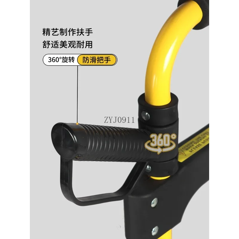 รถเข็นพับได้แบบพกพาแบบดึงมือ รถเข็นบรรทุกสัมภาระหนัก รถเข็นช็อปปิ้งที่บ้าน