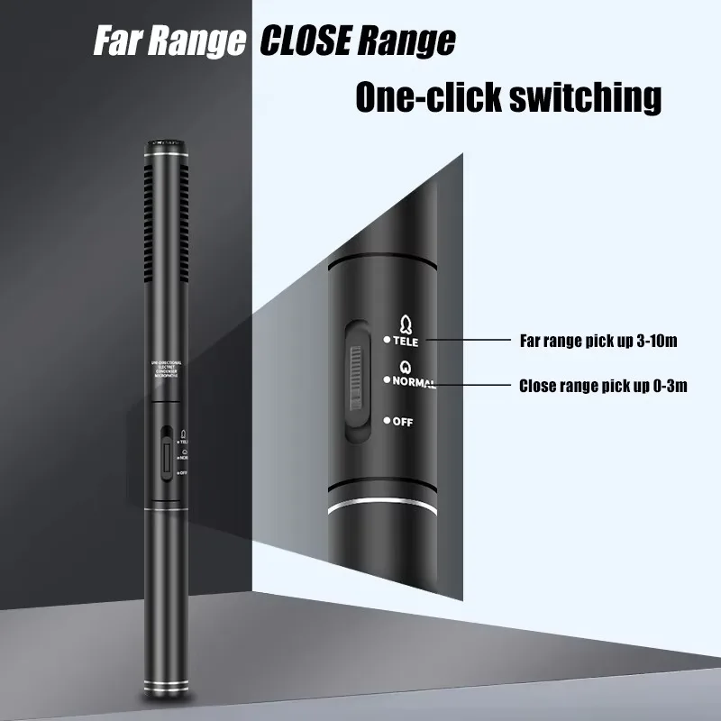 Xtuga CF-321 280mm 360mm Length Professional Street Interview Microphone for Recording Camera