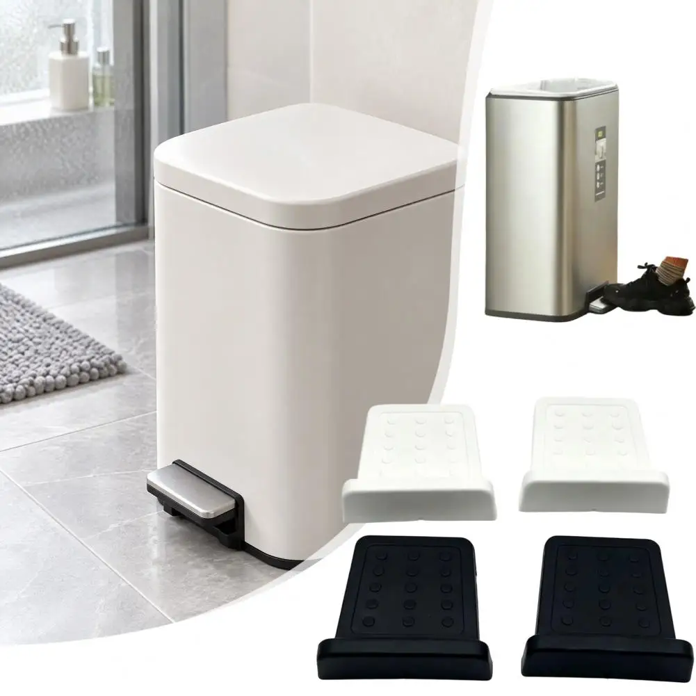 Stop Moving Backward 2pcs Trash Wall Protectors No-drill Garbage Bin Bumpers Kitchen Office Floor Stoppers to Prevent Moving
