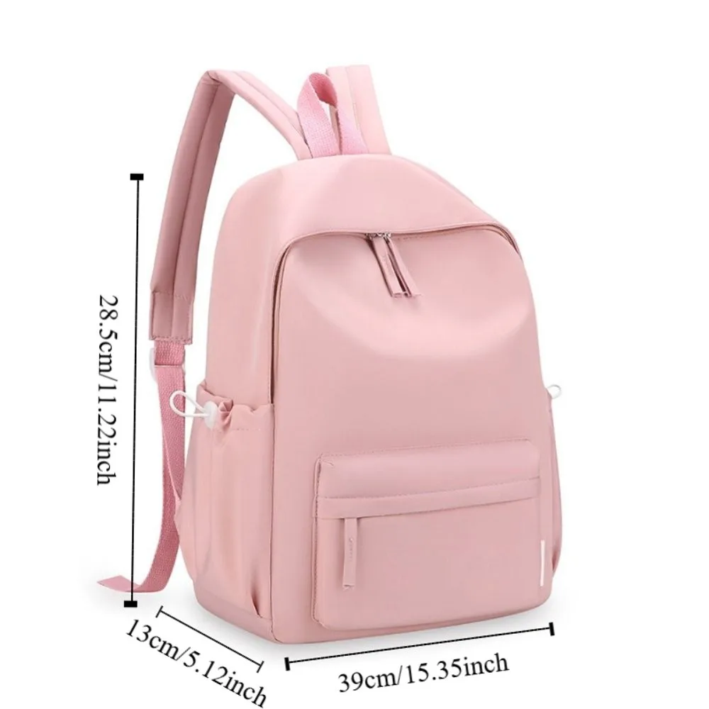 Creative Small Pack Solid Color Backpack Korean Style Handbag Student Shoulder Bag Solid Color Casual Backpack Men