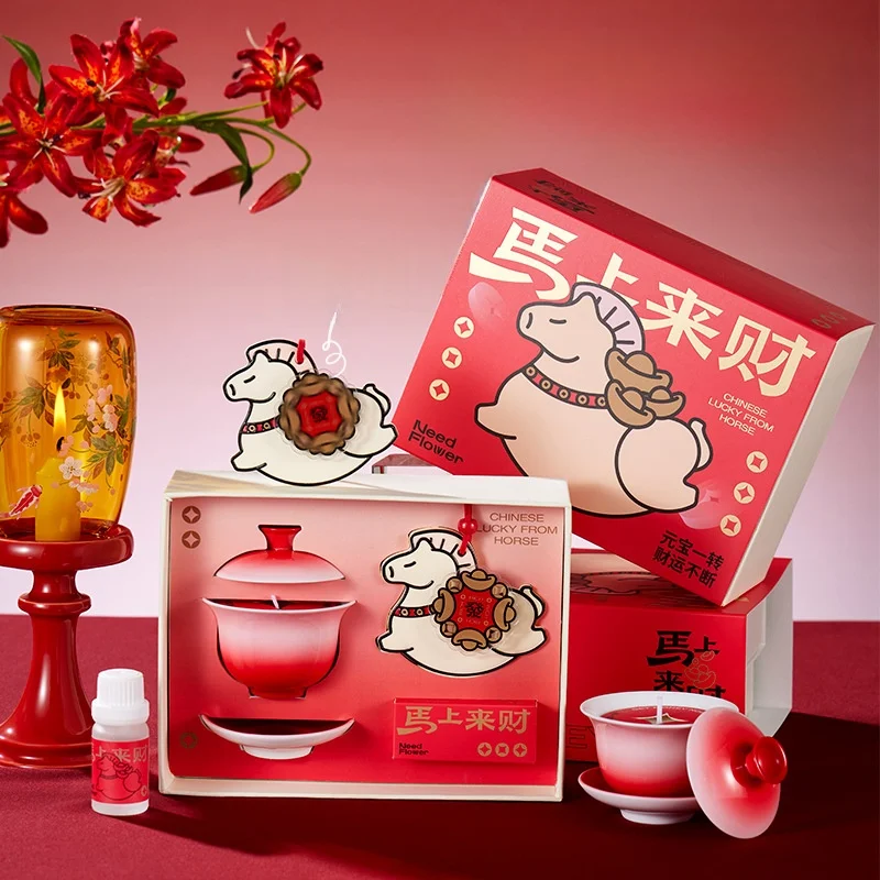

Fraance Gift Box Busin Celebration Creative New Year Moving House Birthday Present Red Acrylic Ornament Luy Design