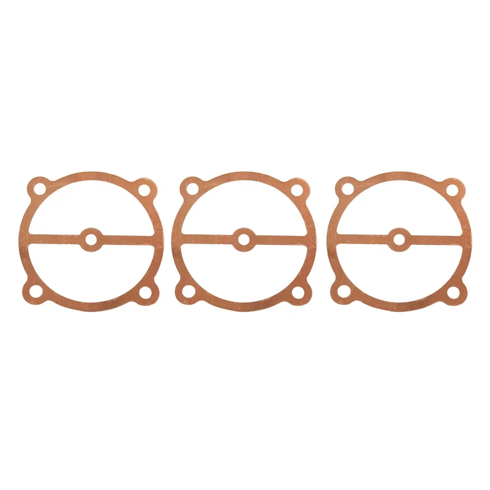 Replacement Valve Plate Gaskets Washers, Suitable for Air Compressor Cylinder Head Base, Copper Material, 3Pcs Set