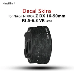 Nikkor DX16-50 스킨 Hinefilm 스킨 렌즈 스티커 1650 랩 커버, NIKON Z DX 16-50mm f/3.5-6.3 VR 렌즈 데칼 16-50 스킨