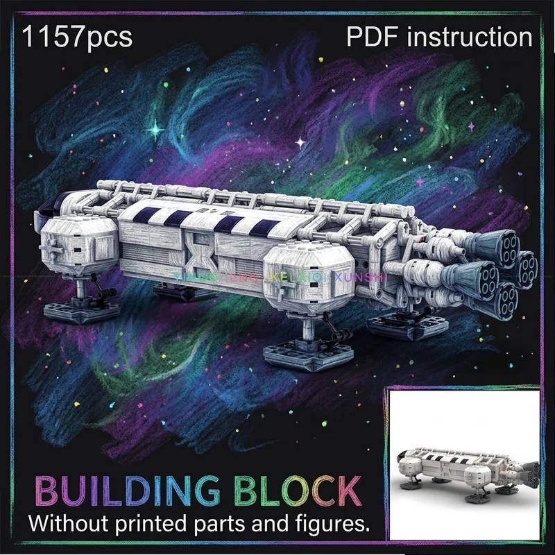 

Конструктор MOC Space 1999: Космический корабль Eagle Transporter, классическая научно-фантастическая модель, коллекционная игрушка для взрослых