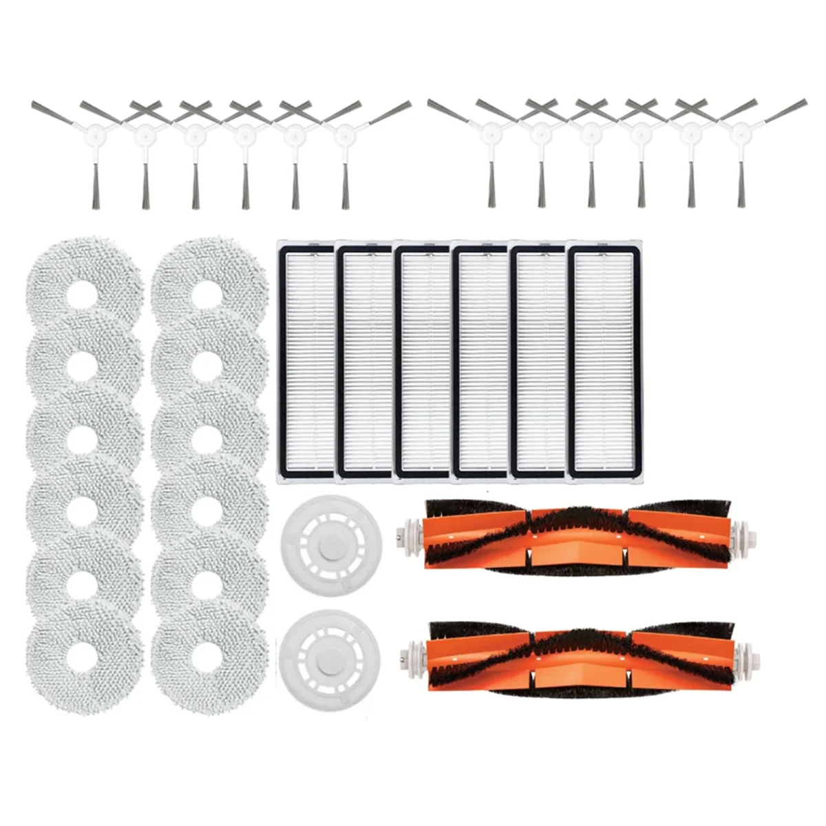 38 Stuks Vervangende Onderdelen Voor Robot Vacuüm S10 + / S10 Plus /B105 Robot Vacuüm Hoofdborstel Hepa Filter Mop Doek