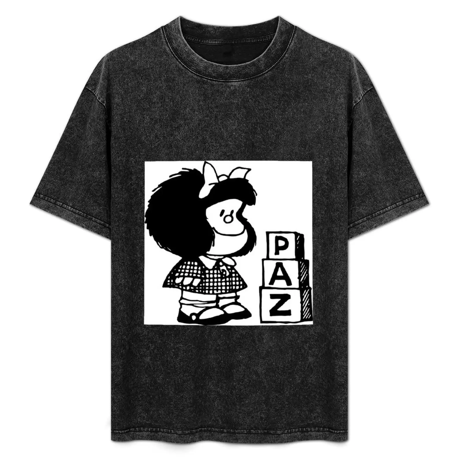 Mafalda T-Shirt summer top korean fashion shirts graphic mens big and tall t shirts