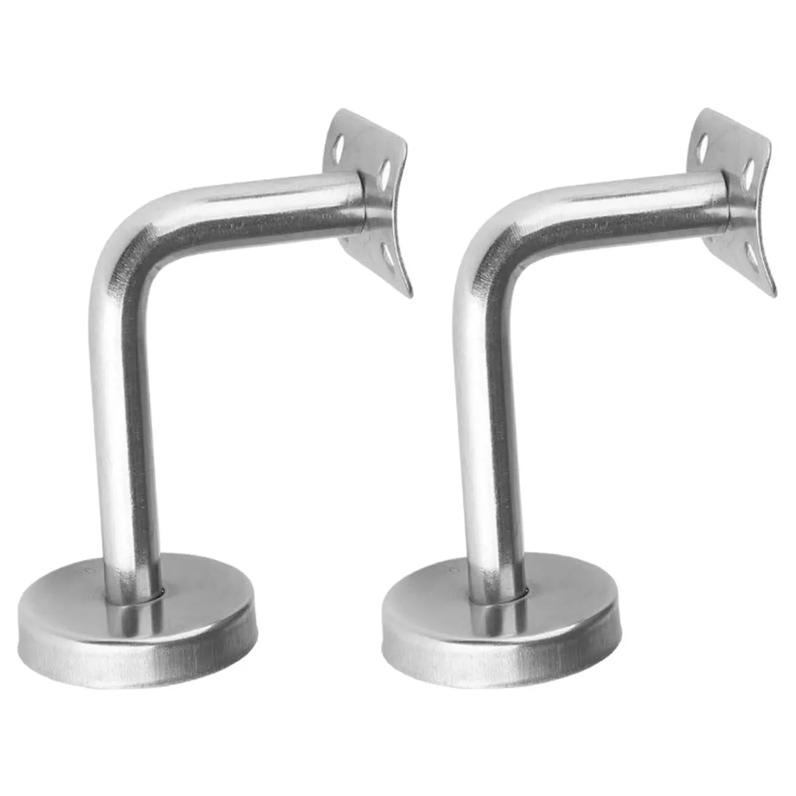 2pcs Stair Handrail Brackets Stainless Steel Wall Mount Support Ladder Wall Handrail Brackets For Stairs Railing Stairway Access