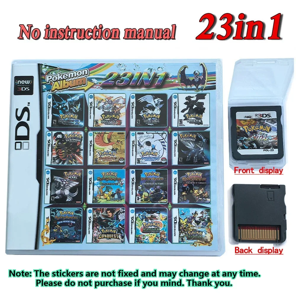482-in-1 compilatie DS NDS 3DS 3DS NDSL Game Cartridge-kaart Videogame Handheld Player Game Card (R4-kaart)