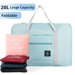 Women Large Capacity Travel Duffel Bags Foldable Women Gym Yoga Storage Shoulder Bag Men Waterproof Luggage Organizer Handbag