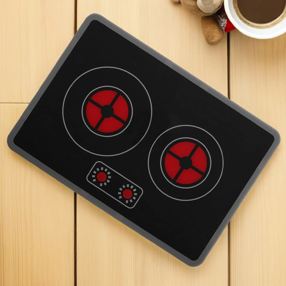 Cuisinière à Induction simulée pour enfants, 2 pièces, jouets de cuisine, accessoires électroniques de cuisine pour enfants