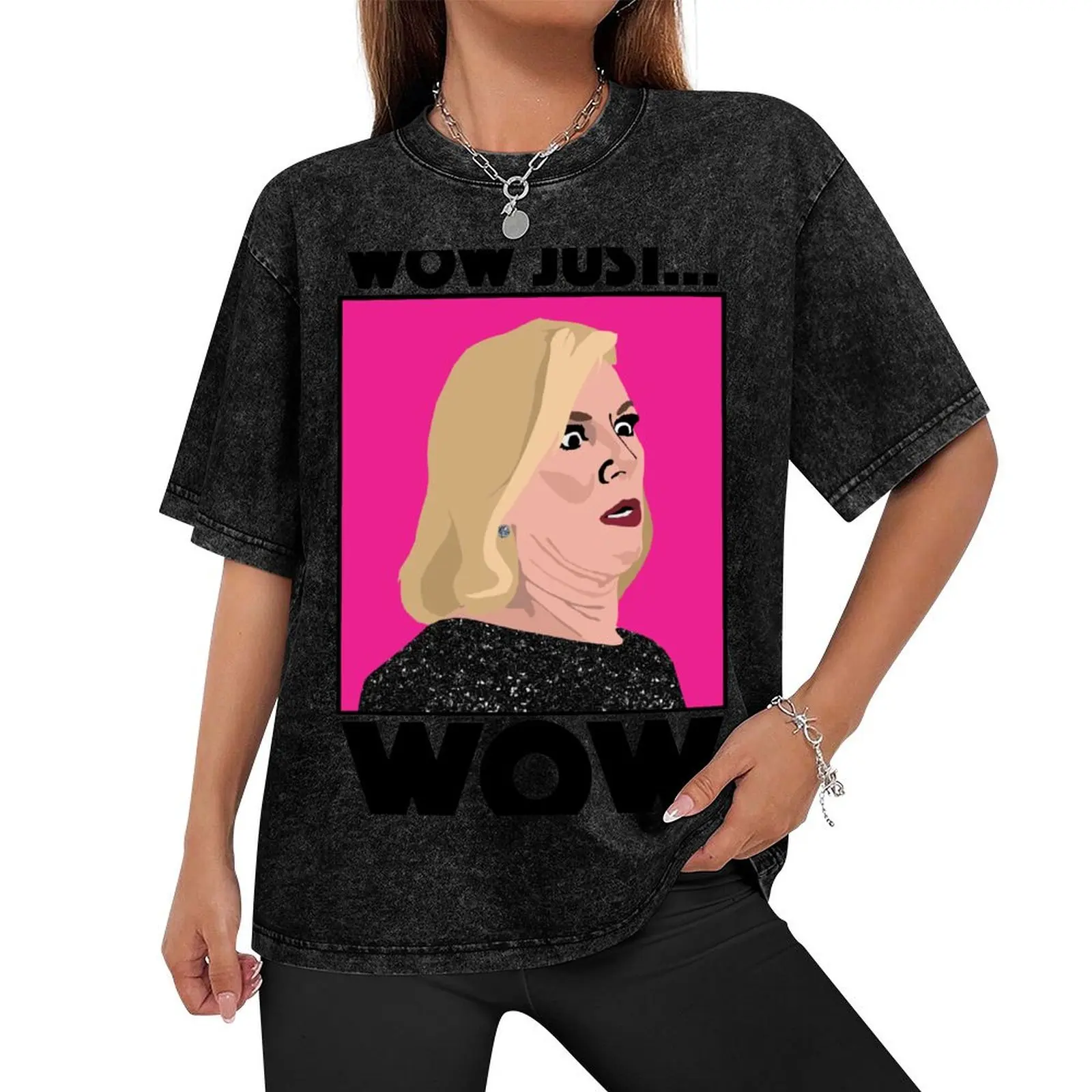 RAMONA SINGER|Wow Just Wow |RHONY (Real Housewives of New York ) T-Shirt basketball graphic tees summer top men graphic t shirts