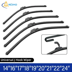 1Pc Car Windshield Wiper blades Hook Universal Soft Rubber Frameless Bracketless Car Wipers 14