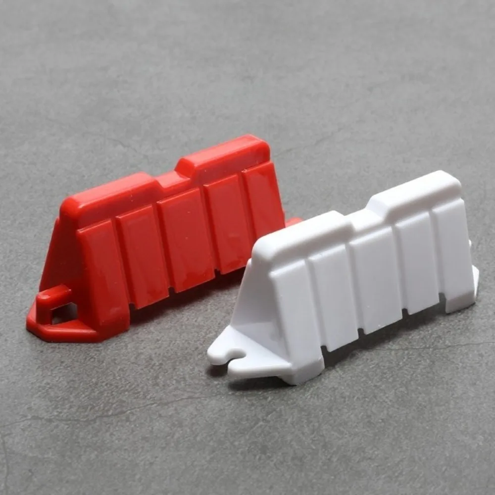 50pcs Mini Obstacle Track Road Barriers Handmade RC Track Drift Highway Splicing Road Block Plastic RC Toy Accessories