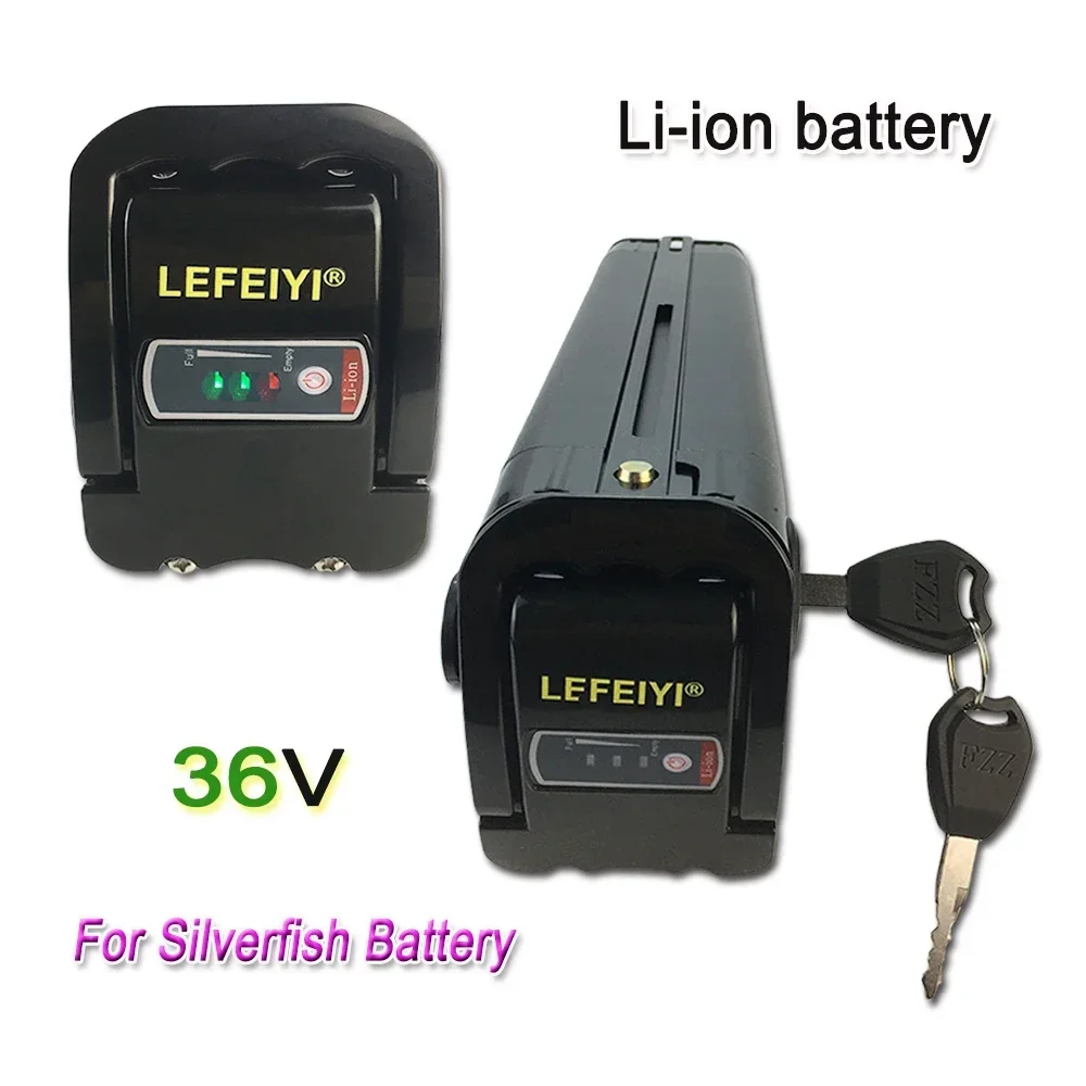 36V 30Ah For Silver Fish Electric bicycle battery,  Rechargeable Lithium-ion Battery Pack  Built in BMS Safe and durable+charger