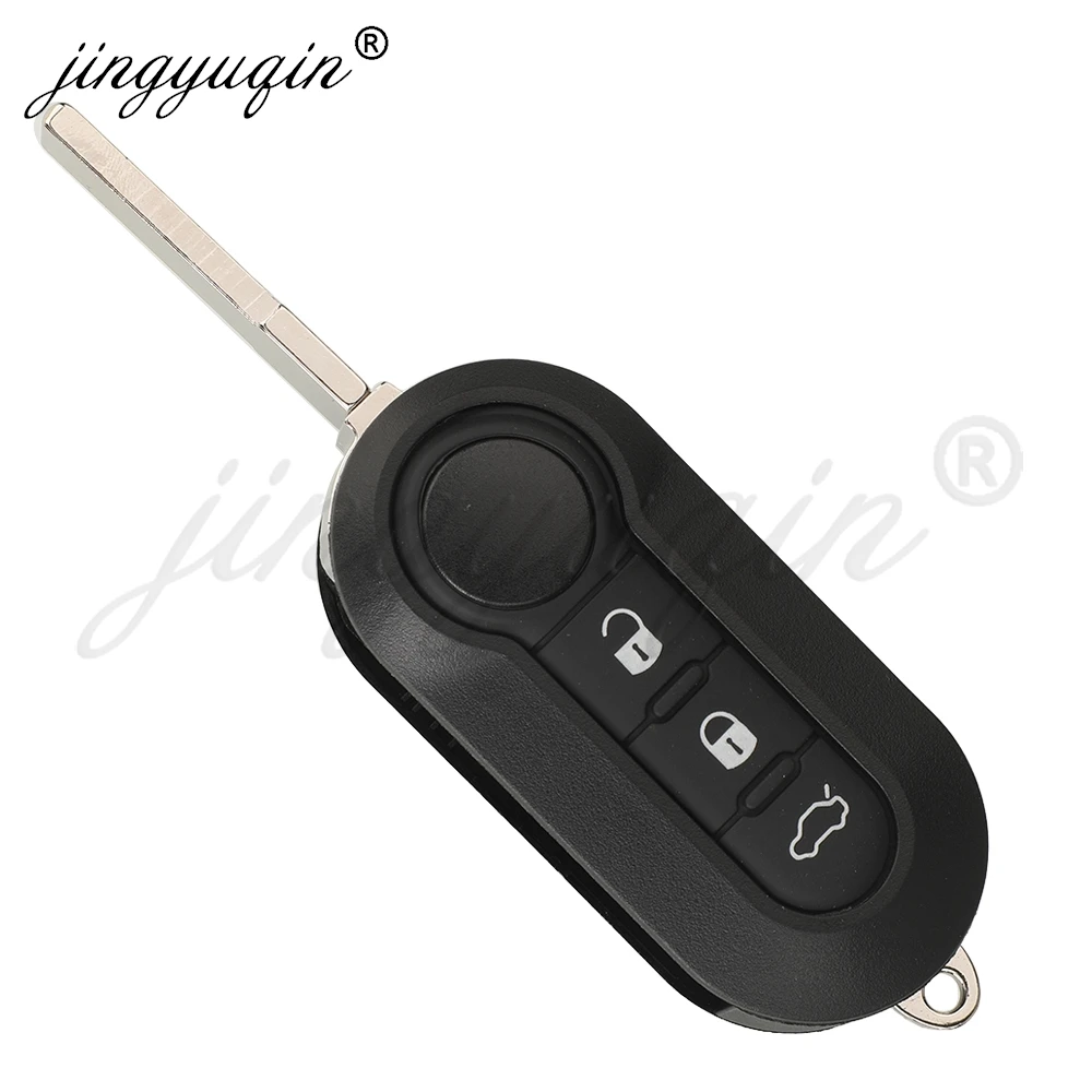 jingyuqin 4A 433MHz A2C86460000 Flip Car Remote Key For Fiat Mobi Uno Fiorino E Mais Strada with Original Chip Fob Control