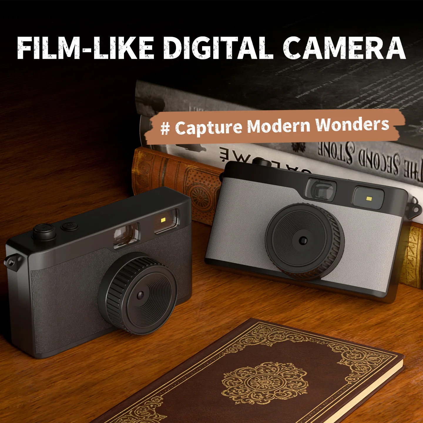 Wholesale Customized 8MP Sensor Retro Screenless Digital Camera With LED Flash Vintage Photo Camera Screen Free Cameras