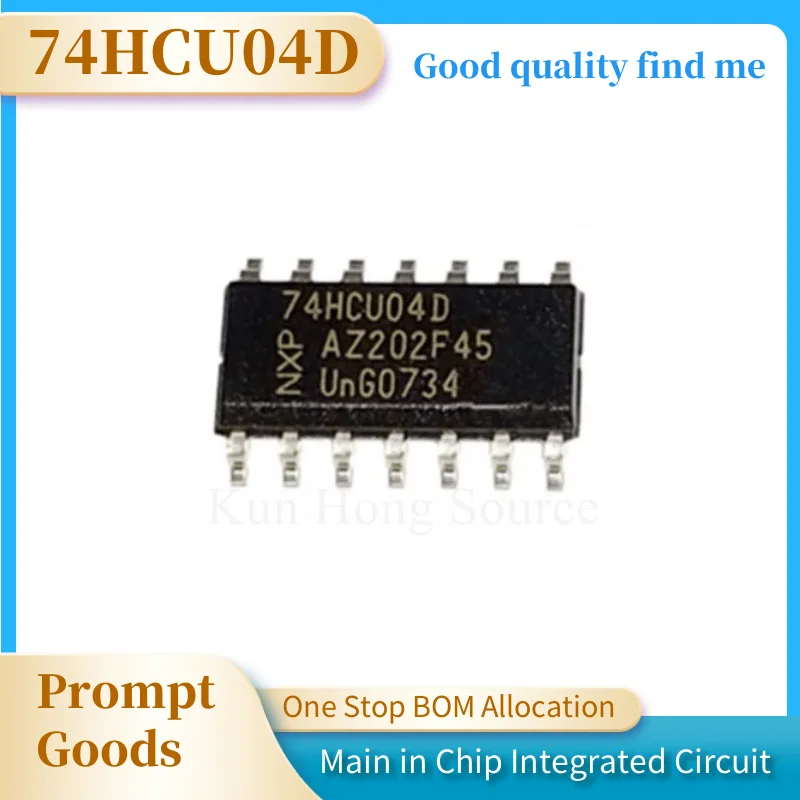 1PCS/LOT 74HCU04 74HCU04D SN74HCU04DR SMD SOP-14 logic chip In Stock NEW original IC