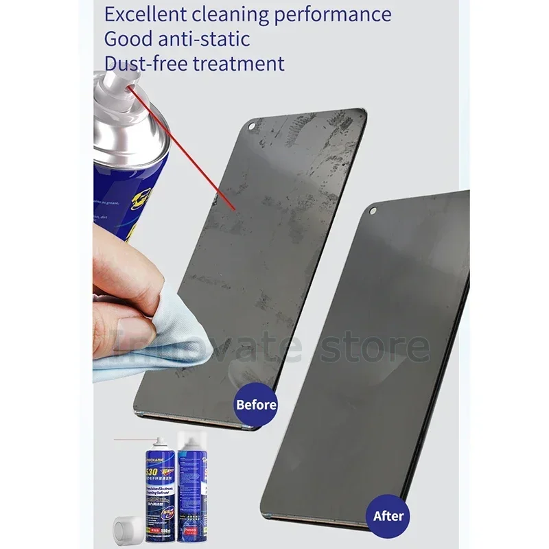 MECHANIC Nano Blue Dust Free Nano High Clean Cloth for Mobile Phone PCB  Laptop Screen Lens Camera Wiping Cloth Cleaning Tool