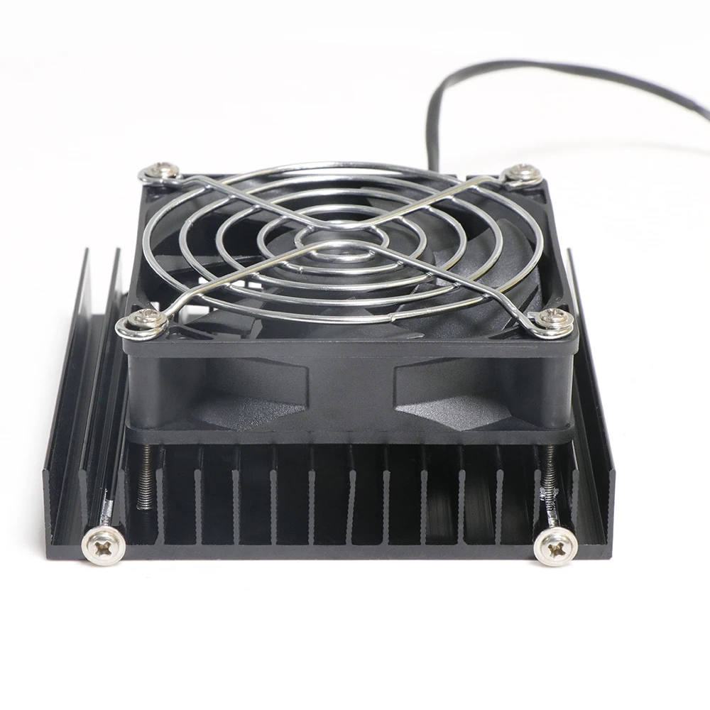 100x100x40mm radiator Aluminum heatsink Extruded heat sink with ac 110v 220v fan for 50w 80w 100w led grow light led plant light