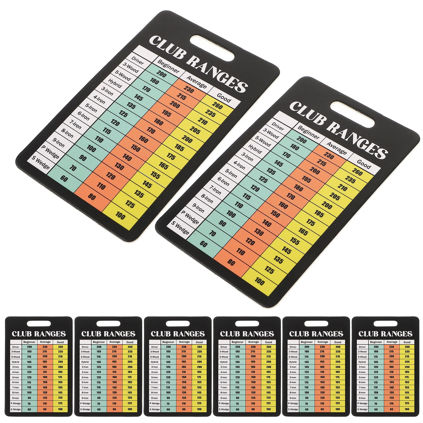 

10pcs Score Cards Large Font Reusable Coated Paper Portable For Outdoor Tracking Golf Accessories Golf Training Tools