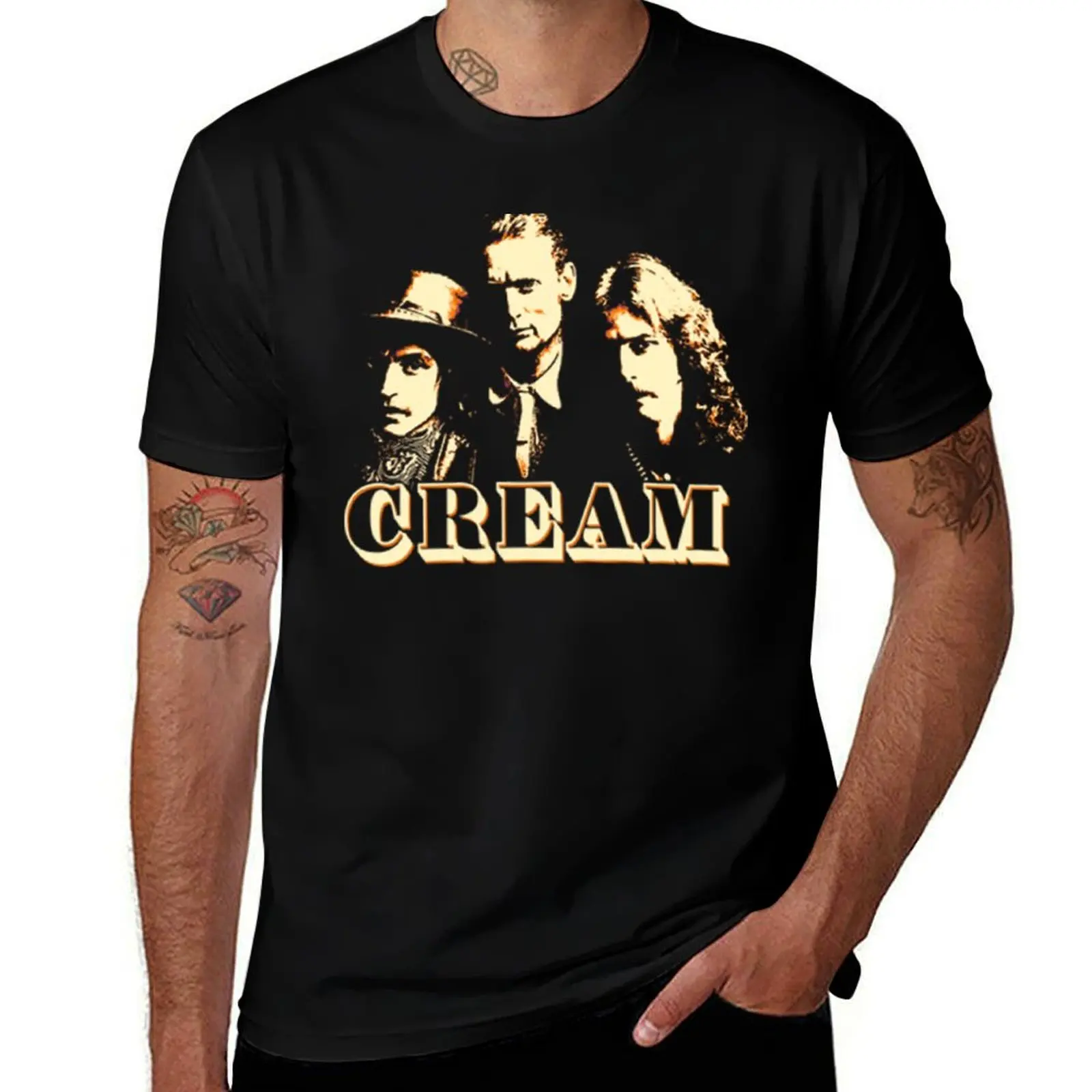 

Eric Clapton Cream T-Shirt blue archive kawaii clothes blacks plus sizes Men's clothing