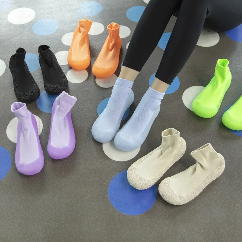 Women Casual Sneakers Yoga Jump Parent-Child Beach Shoes Breathable Anti-Slip Silent Sock Shoes Adult Indoor Soft Fitness Shoes
