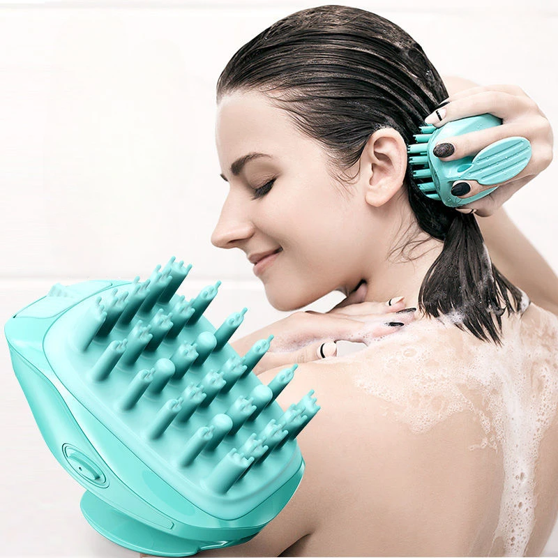 

Electric Hair-washing Brush, Simple Household Bathroom Products, Sonic Shock Shampooer, Head Scalp Care Massage Comb, Meridian C