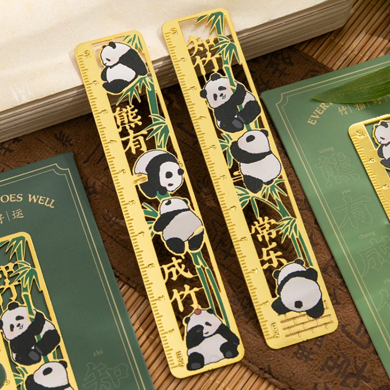 【Cute Panda】Panda metal bookmarks, high-end exquisite brass bookmarks, customized classical Chinese style creative gifts