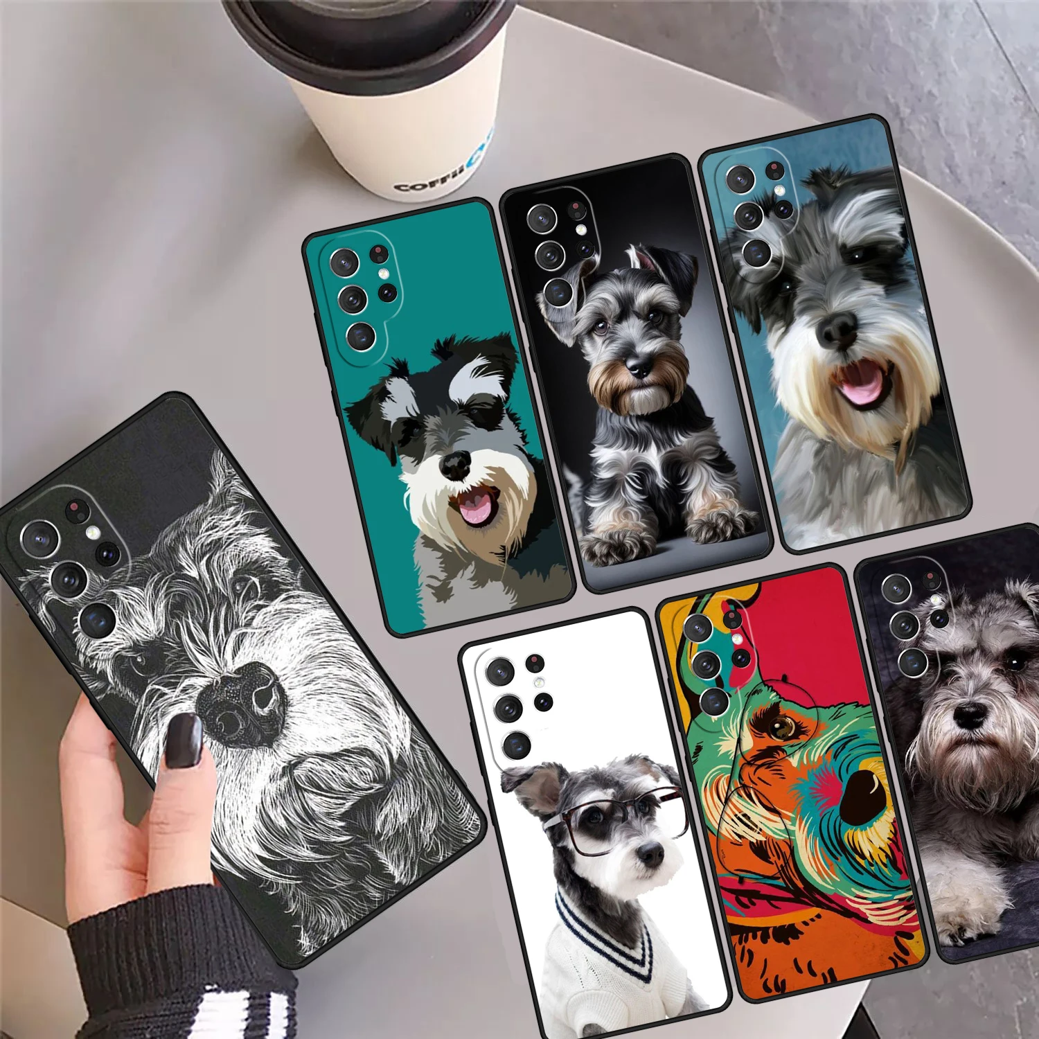 

Чехол для телефона «Шнауцер Собака» для Samsung Galaxy S24 S25 Ultra S23 S22 Plus S21 FE S20 Note 10 20 Pro