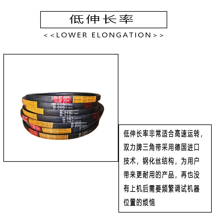 1pcs V-belt B type B1500 B1524 B1549 B1550 B1575 Li belt conveyor belt