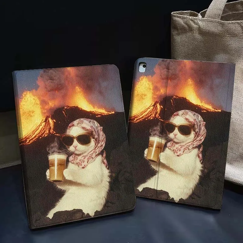 

Three Cats Paris Tower Gift Tablet Case For Apple iPad Air Pro mini 1 2 3 4 5 6 7 8 9 11 M2 M3 M5 M4 5th 6th 7th 10th 11th