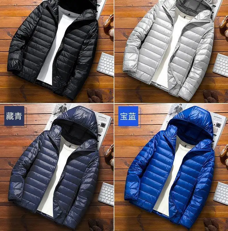 Men Parkas Down Cost Stand Collar Zipper Parka Outerwear Loose Cardigan Solid Pockets Spliced Winter Casual Long Sleeve