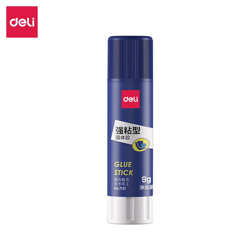 Deli Quick-Drying Strong Glue Stick, Sólida Cola em Bastão, Estudante Especial, Feito à mão, Escritório, Sem Formaldeído, 9g, 21g, 36g