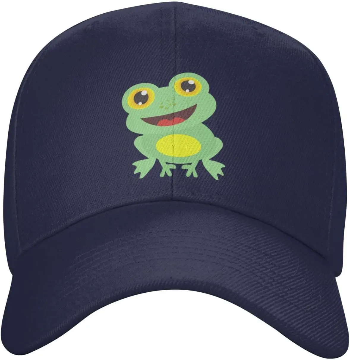 

Бейсбольная кепка с милой мультяшной лягушкой, полиэстеровая повседневная уличная регулируемая спортивная шапка унисекс
