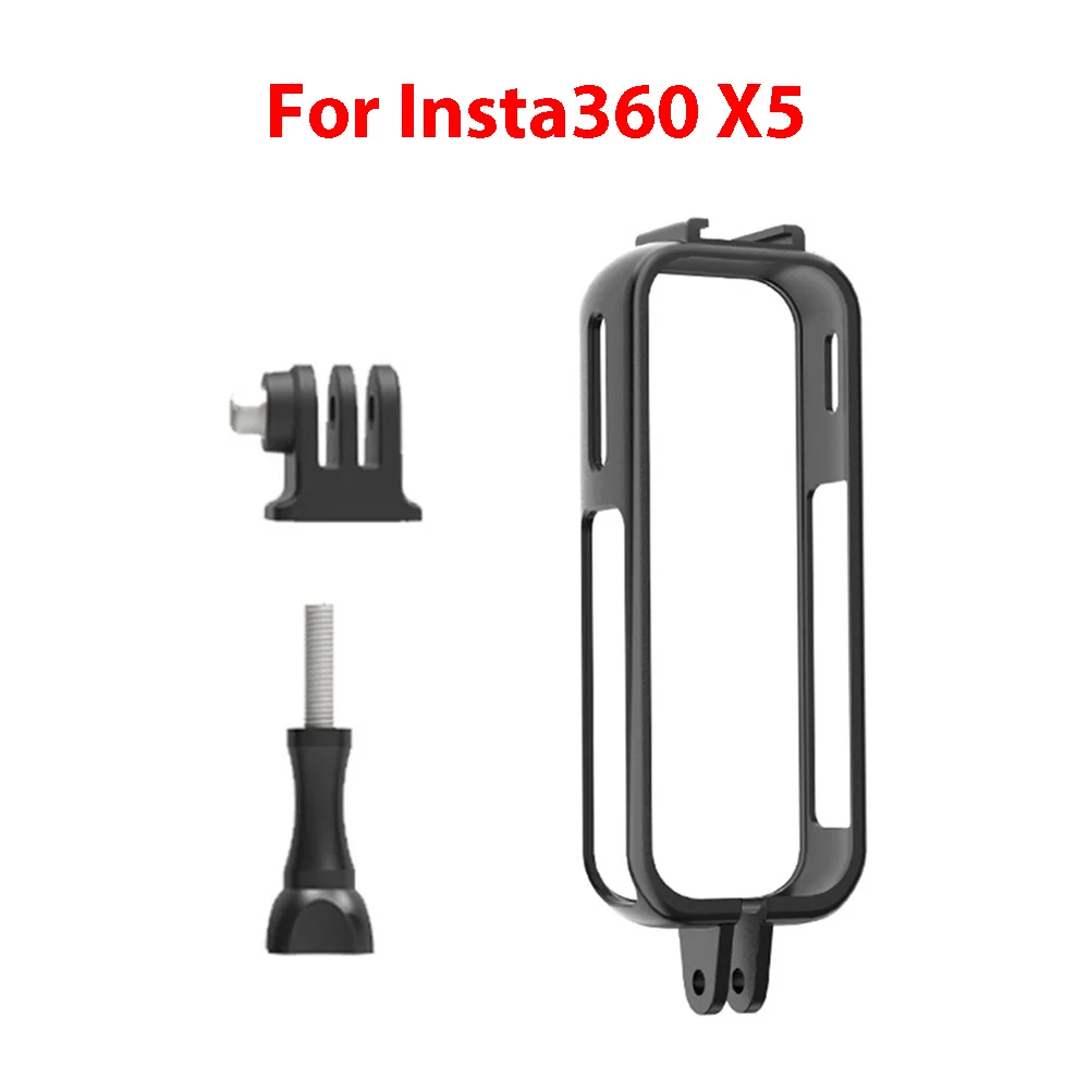 ل Insta360 X5 كاميرا رياضية واقية كاميرا رياضية بانورامية الحذاء البارد قفص أرنب للصدمات PC Shell