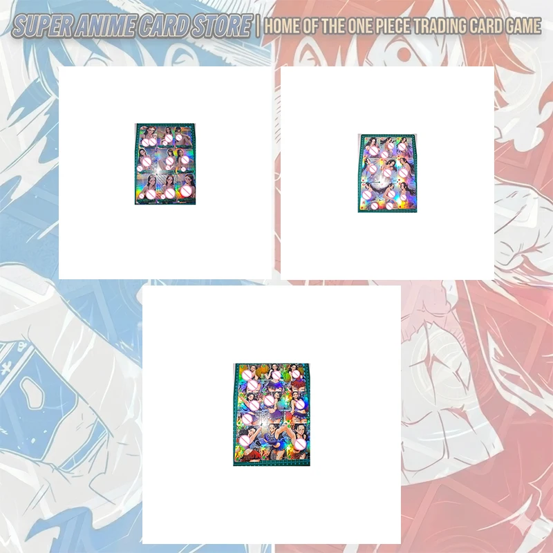 Japanische Anime One Piece DIY Handgemachte Karten Shirahoshi Boa Hancock Yamato Nami Nico Robin Carrot Perona Sammelkarten