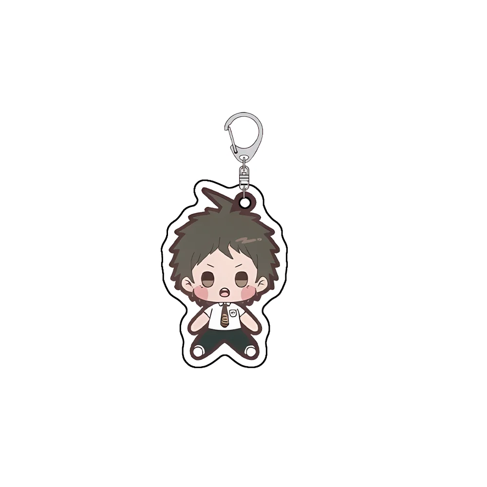 Danganronpa Hajime Hinata 6cm Acrylic Stand Keychain Q Version Anime Pendant Cute Kawaii Otaku Collectible Daily Decor Gift
