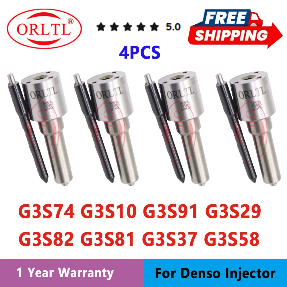 

G3S74 G3S10 G3S91 G3S29 G3S82 G3S81 G3S37 G3S58 for DENSO Nissan YD25DDTi Toyota Hino Mitsubishi NEW Injector Nozzle 4PCS