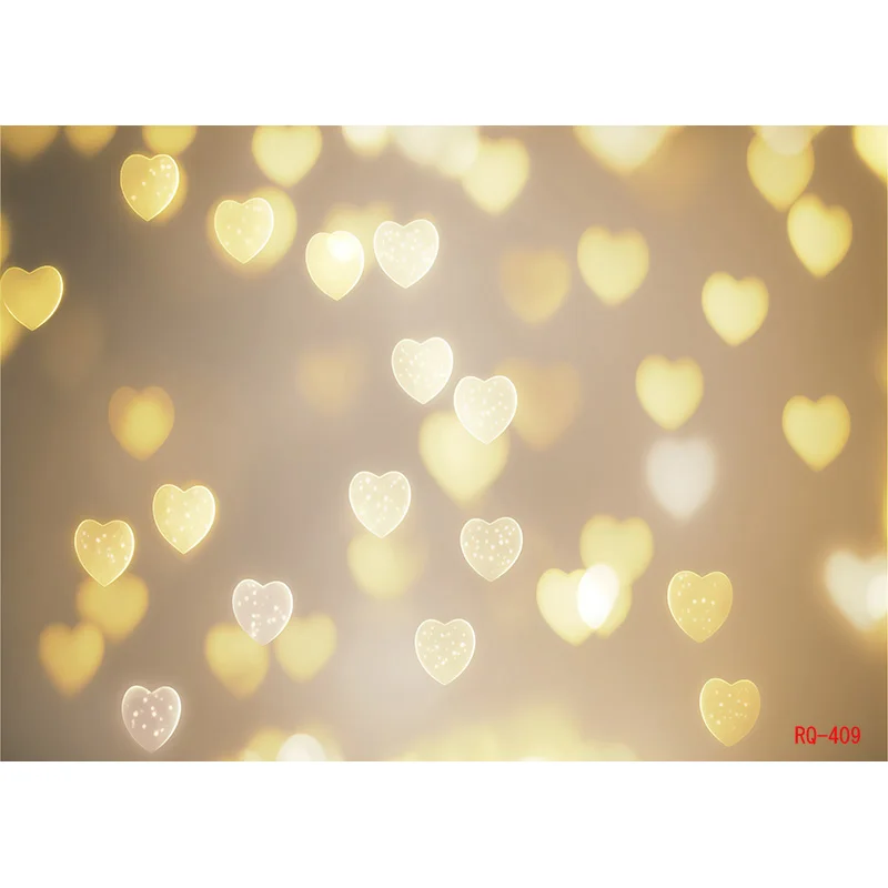 Bokeh Abstract Dream Photography Backdrops Red Heart Valentine's Day Romantic Love Photo Studio Background RQ-10