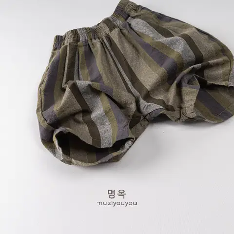 아동용 봄 여름 루즈 캐주얼 바지, 소년 소녀를 위한 새로운 스타일, 아동 의류 도매 17_하트알리 아기 한국 얇은 반바지 2025 새로운 스타일 남아 여아, 중간 길이 바지, 아동 바지, 아동복