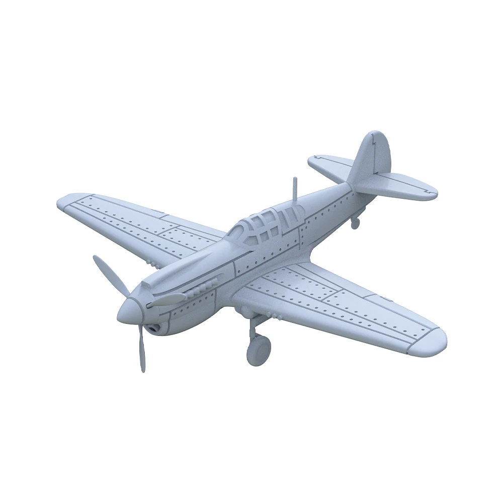 Yao's Studio LYR236 1/120 1/144 1/200 1/350 1/700 Military Model Kit USAF P-40E-1 Warhawk Fighter Touch Down Take Off