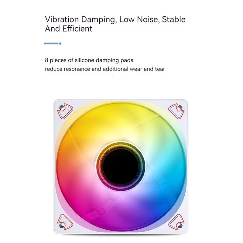 JONSBO SL-120 120mm ARGB Serializable Computer Case Silent Cooling Fan 5V 3PIN PWM High Performance CPU Cooler Fan