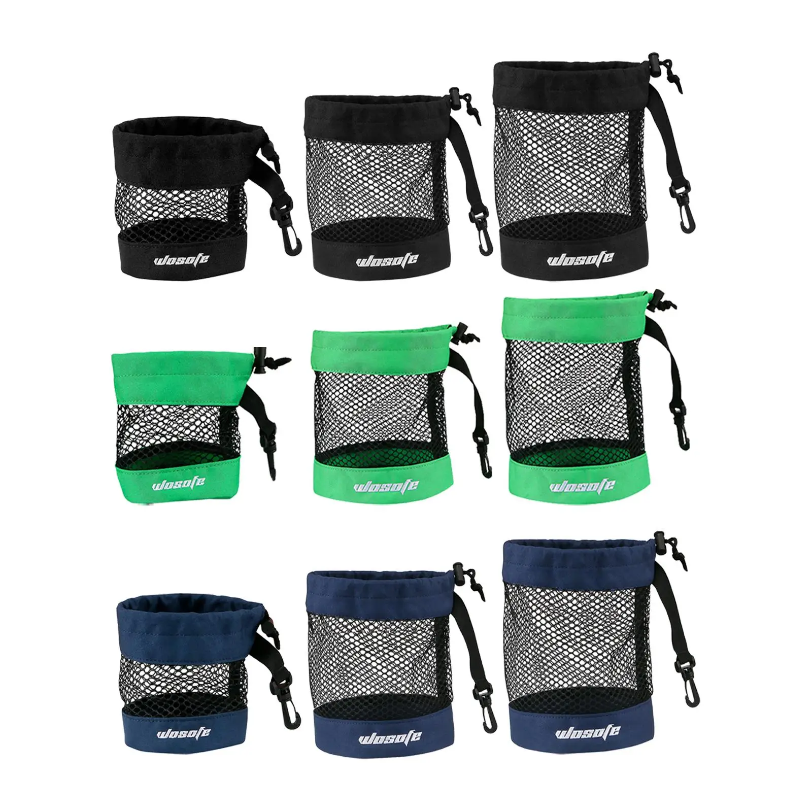 Golf Ball Bag, Small Lightweight Golf Accessory Bag, Mesh Golf Ball Pouch, Baseball Ball Holder in