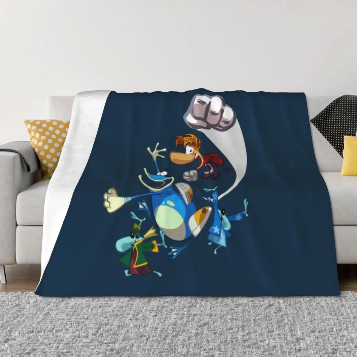 

Rayman and Globox Throw Blanket Decorative Sofas Plaid Beach Hairy Blankets