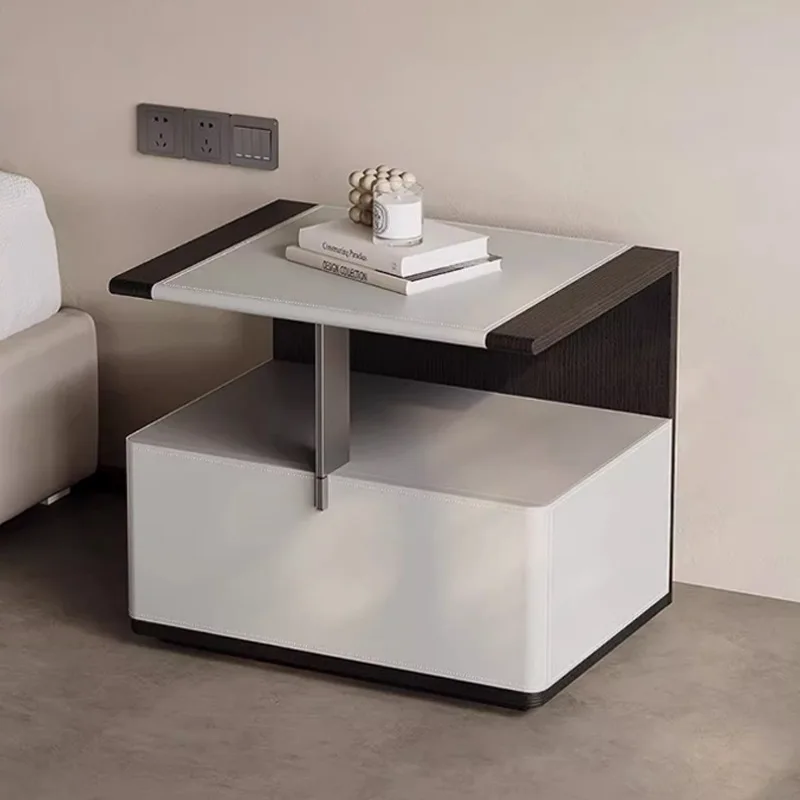 Italian Style Advanced Nightstands Accent Villa Storage Retro Nightstands Minimalist Design Furniture Mesita De Noche Lsctg