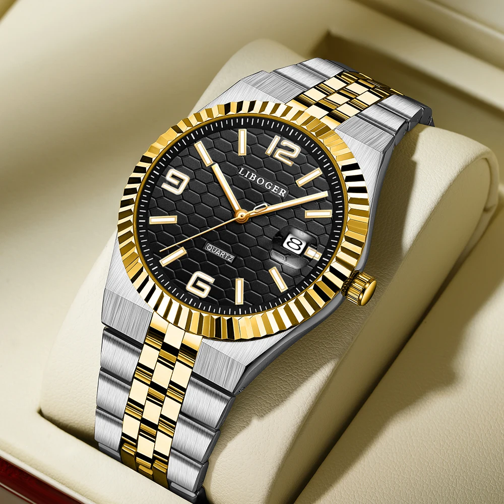1Pc Fashionable Men's Quartz Watch, Round Dial, Suitable For Formal And Casual Occasions, Luxurious Business Watch