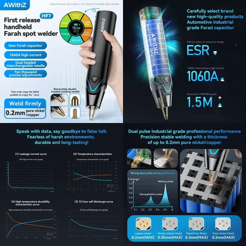 Brand For Awithz 0.35mm DIY Mini Farah Capacitor Spot Welding Machine